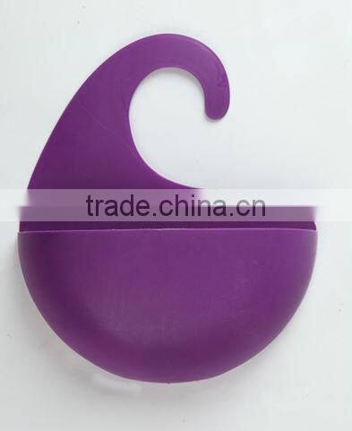 Plastic Bathroom Shower Caddy With Hook/ Plastic Bathing Storage Box With Hook/Hanging Bathroom Shower Caddy