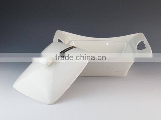 eco-friendly white porcelain casserole iron rack available