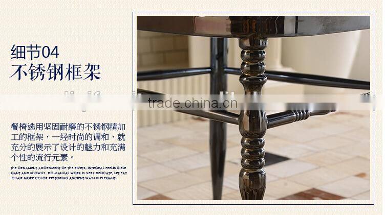 quality polished grey stainless steel luxury modern chiavari chair LQ-SSC001G