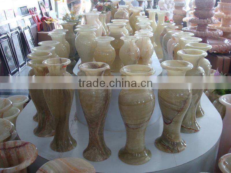 Hand-carved Natural Marble Flower Vases