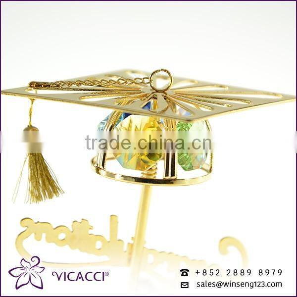 24K gold plated graduation cap for gifts