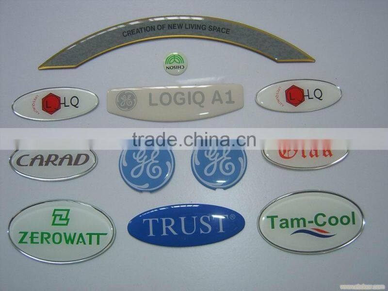 Custom clear Epoxy Sticker for cap/cloth