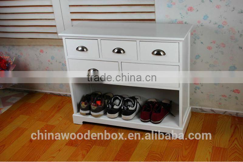 Wholesale and customize wooden shoe racks