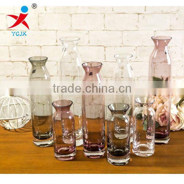 transparent large glass vase/cut flower in different container/Contracted home decorations/The sitting room handicraft furn