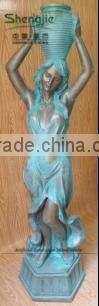 XK-BG001 Sexy beauty hot sale artificial fiberglass flower vase