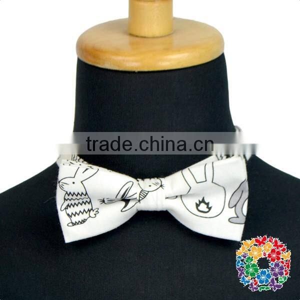 Wholesale fashion neckwear handsome adjustable boy bowtie kid necktie baby anime printed baby bow ties