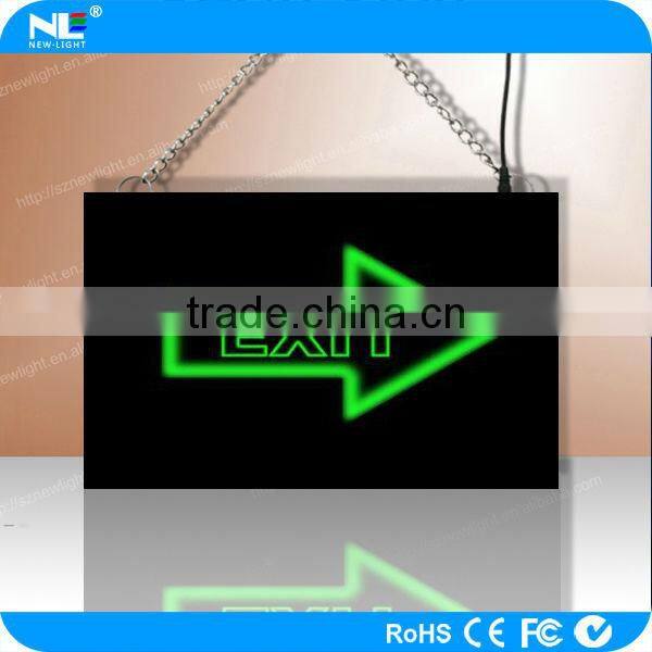 hot selling / competitive price LED Exit sign board for instruction