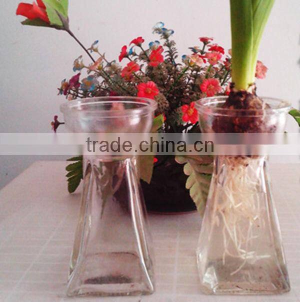 wholesale colored and clear glass flower vases