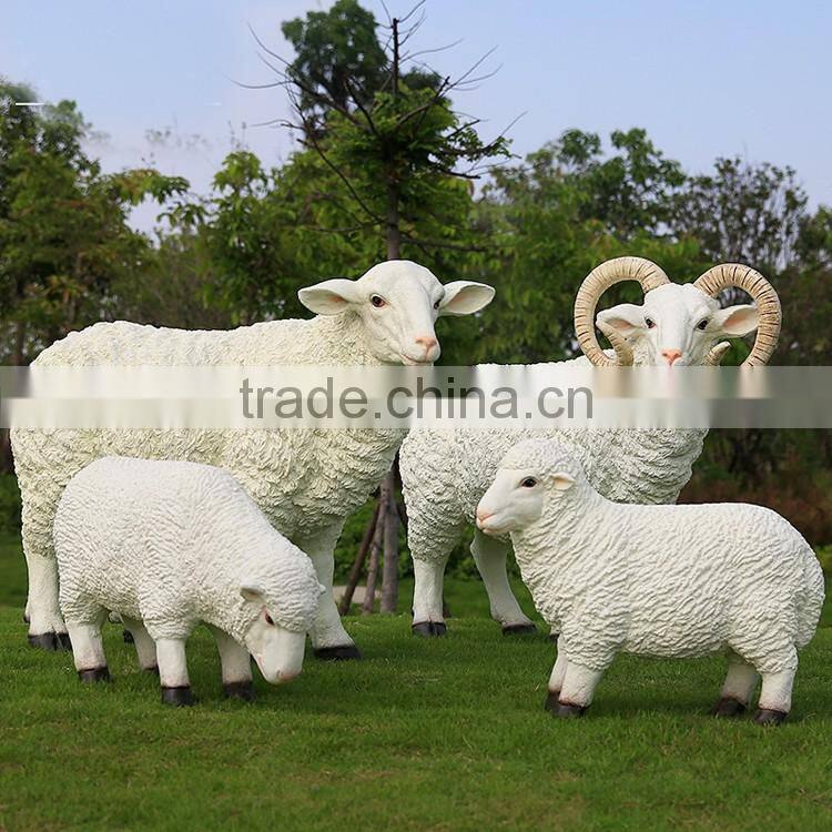 wholesale promotion resin craft sheep fiberglass animals for sale