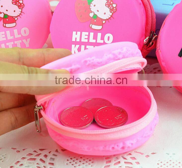 2015silicone Macaron wallet Hot-selling fashionable silicone money pouch and silicon wallet