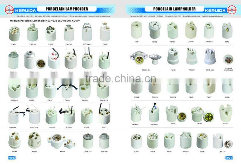 E27 E40 ceramic porcelain bulb lamp holder & lamp holder adapter
