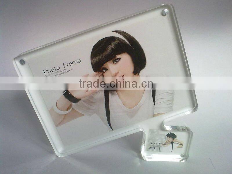 special design acrylic display photo frame of vacuum thermoforming