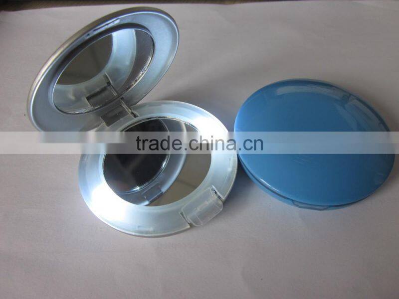 fashion desigm round double side led cosmetic mirror