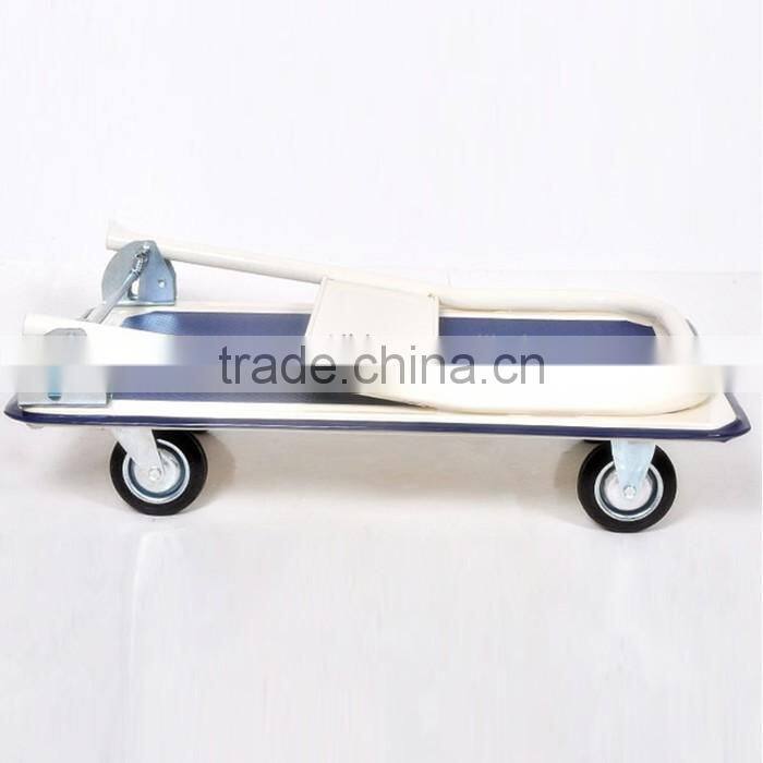 Wholesale high load capacity stainless steel four wheel folding trolley cart