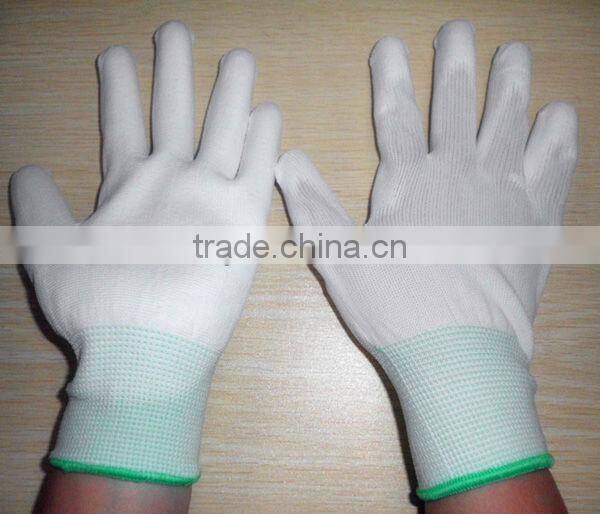 Nylon Knitted ESD Palm Coated PU Gloves ZM803