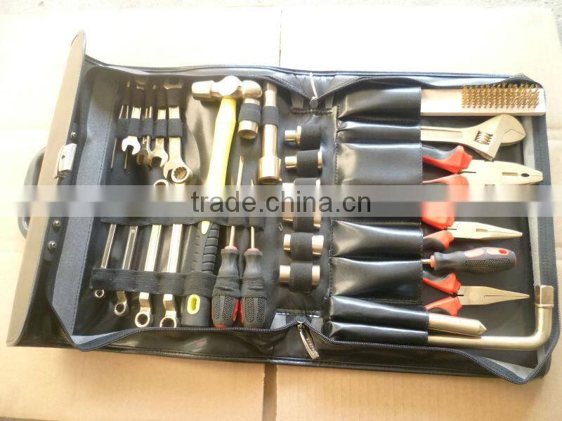 Non sparking overhauling tool set,sparkfree overhauling tool set,anti spark tool set for overhauling