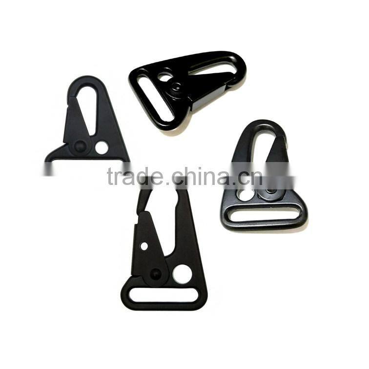 1" HK Hook, Steel Hook, HK Snap Hooks Gun Sling hook, Snap Hook in Dull Black