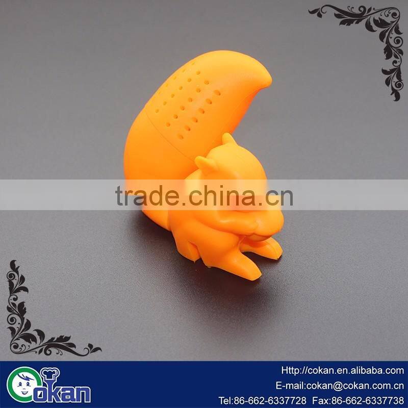 Fashion Latest Style Silicone Squirrel Tea Infuser