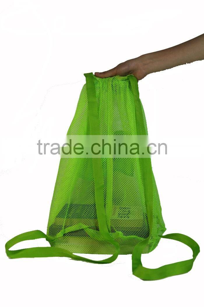 2016 green sand away Carry All Beach Mesh Bag Tote (Swim, Toys, Boating. Etc)