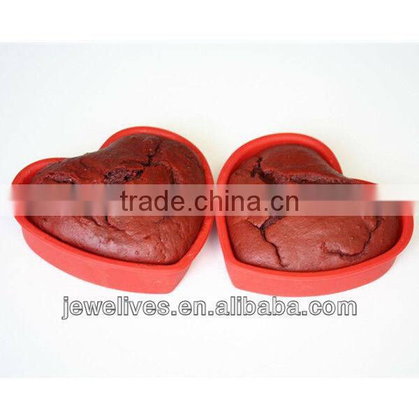Funny heart shape Custom-made design Simple Silicone cake mould
