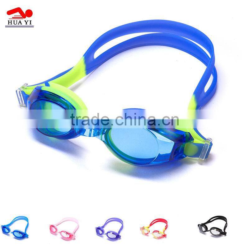 Durable great adjustable comfortable anti fog swimming glasses