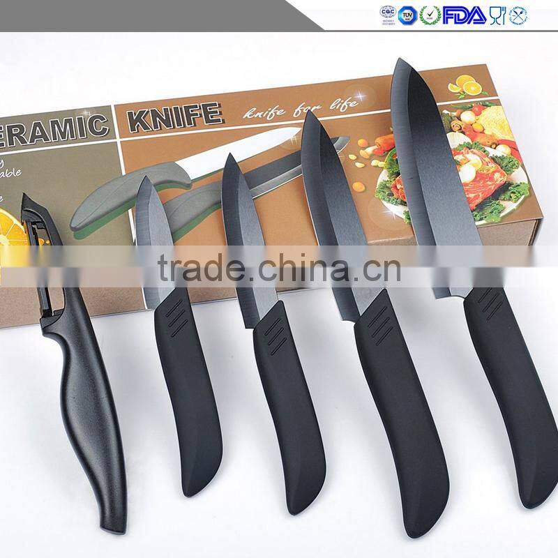 Black zirconia blade ABS environmental handle 5 times environmental protection household ceramic knife sharp