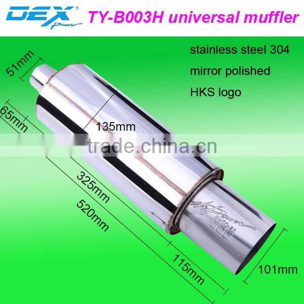 racing spare automotive part exhaust system universal muffler performance