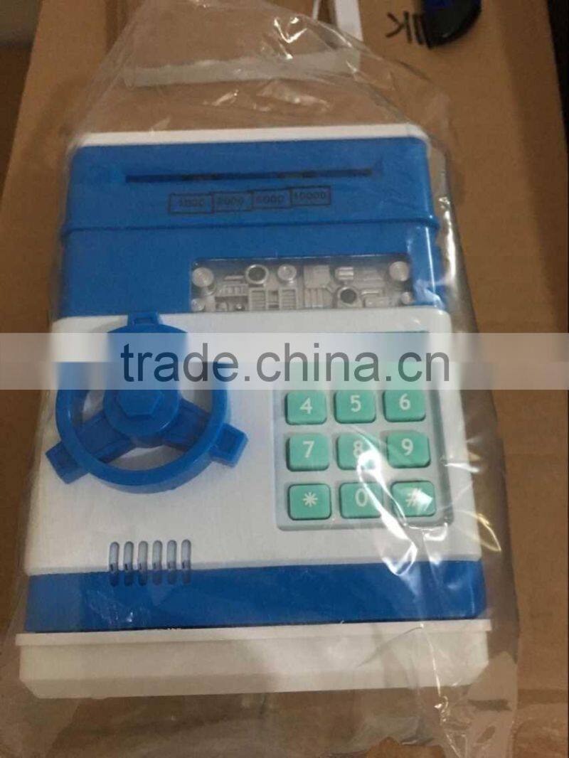 UCHOME New Automatic saving money Password Safe box ATM piggy bank mini safe box