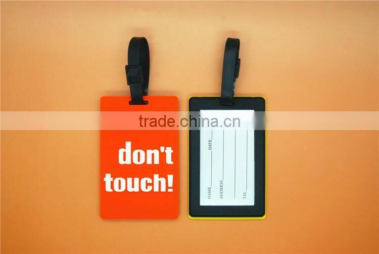 Decoration accessories travel tags custom logo bulk pvc luggage tags