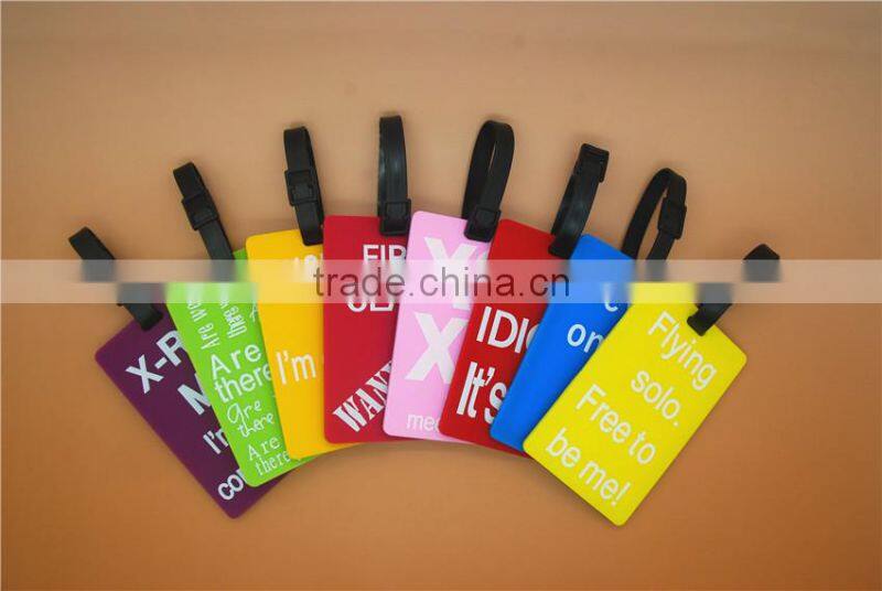 Creative Silicone Travel Luggage Baggage Tag Name Address Suitcase Bag Label