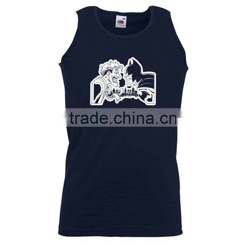 95% cotton 5% spandex wholesale tank top men 2017