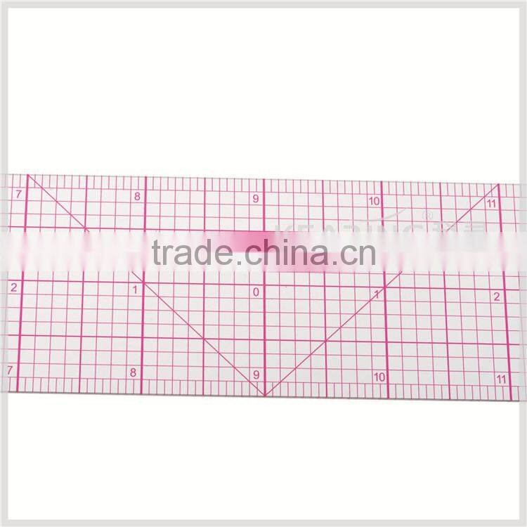 Kearing Super quality sandwich line printing flexible garment ruler for sewing students study using never paint-off 18"long#8085
