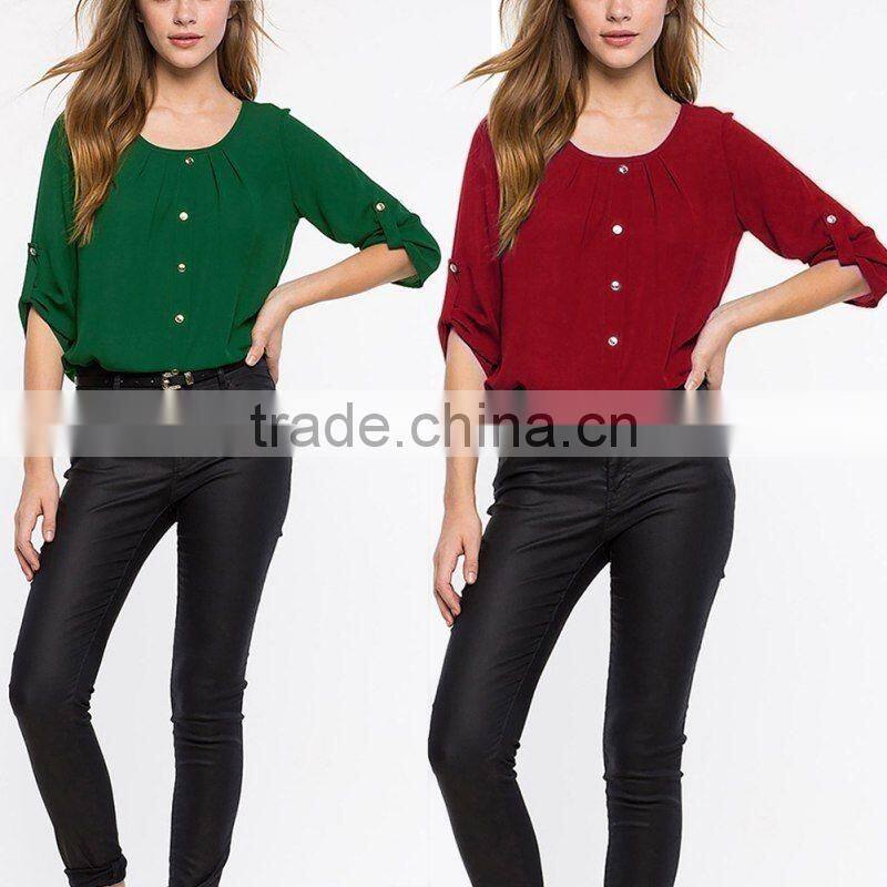 SZXX New Hot Sale Womens Lady Casual Design Shirt Blouse