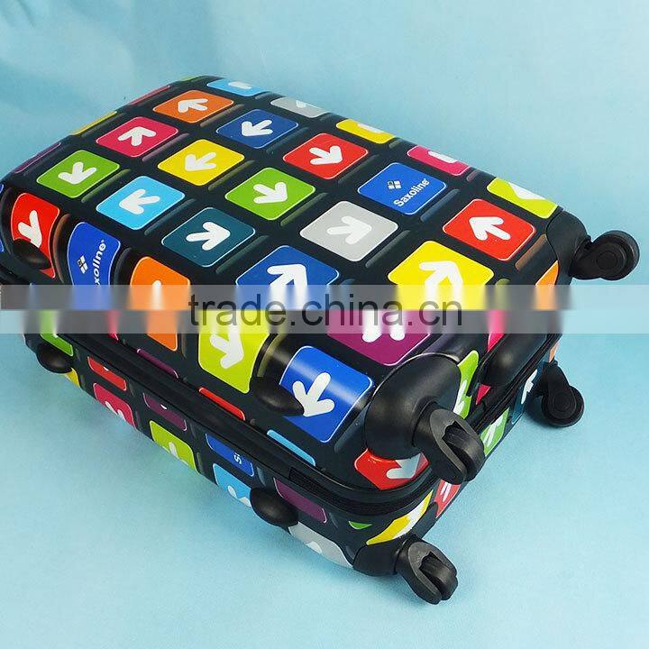 150704f Print Luggage Women Travel suitcase ABS PC Universal Wheels suitcase inventory
