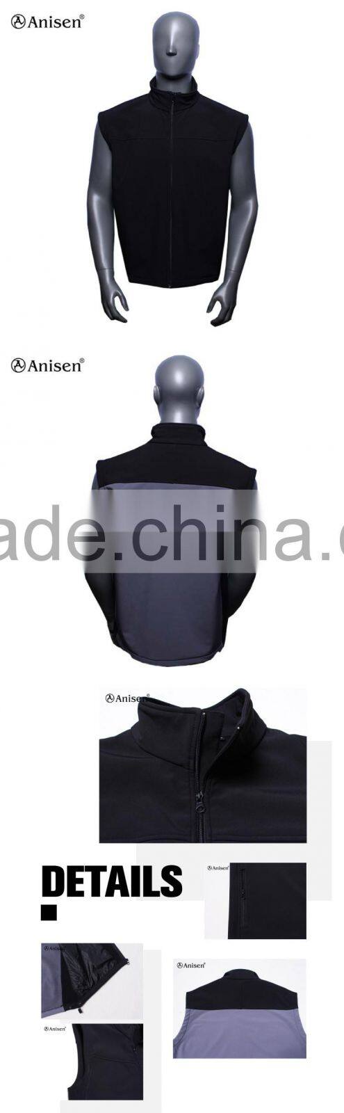 hot sale 100% polyester waterproof product alibaba men softshell vest