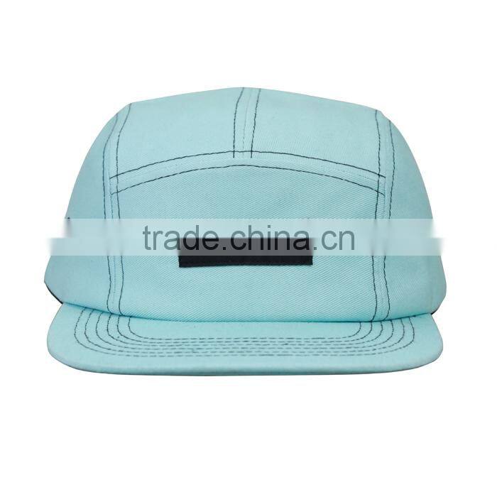 Blank 5 panel cap hat flat brim hot sell wholesale camp caps