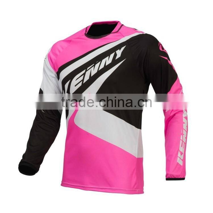 100%polyester Coolmax downhill mountain bike jersey