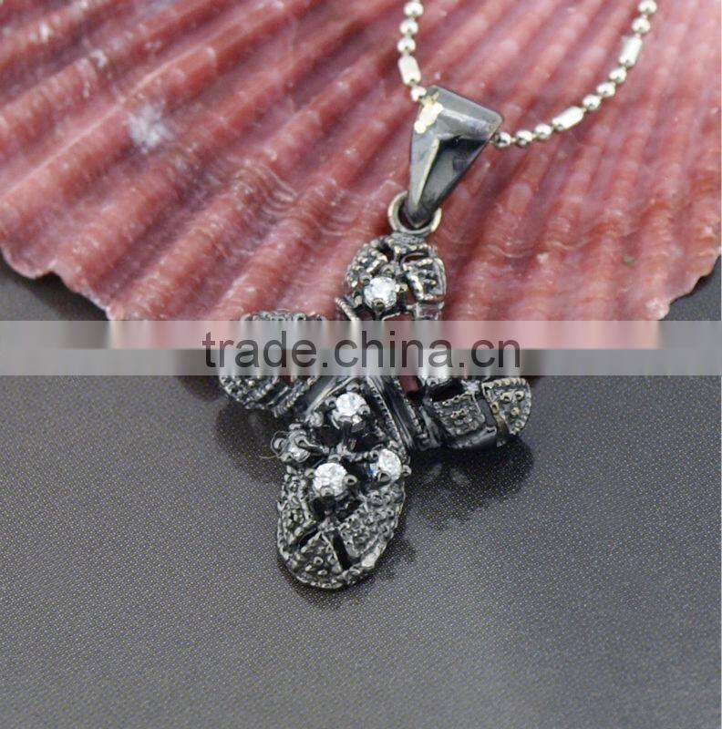 14062 silver snowflake necklace women's jewelry