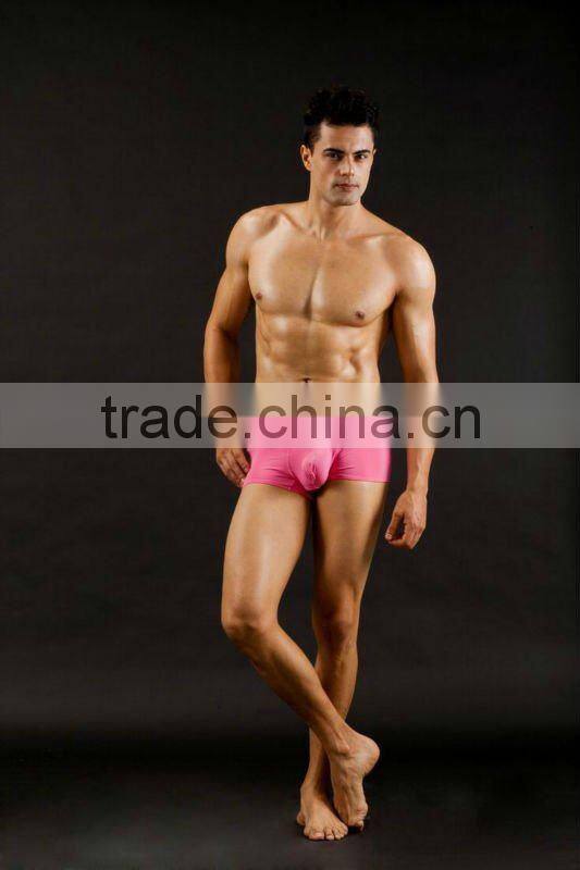 Hot sale men's boxer nylon underwear sexy panties for man boxers