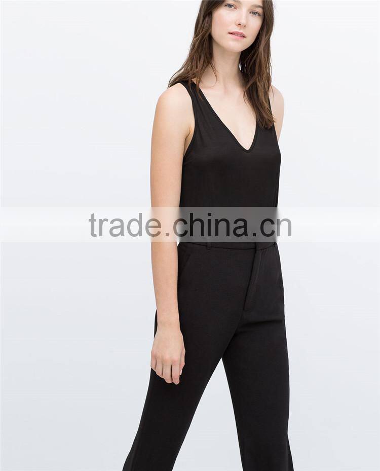 V neck sexy women blank tank top