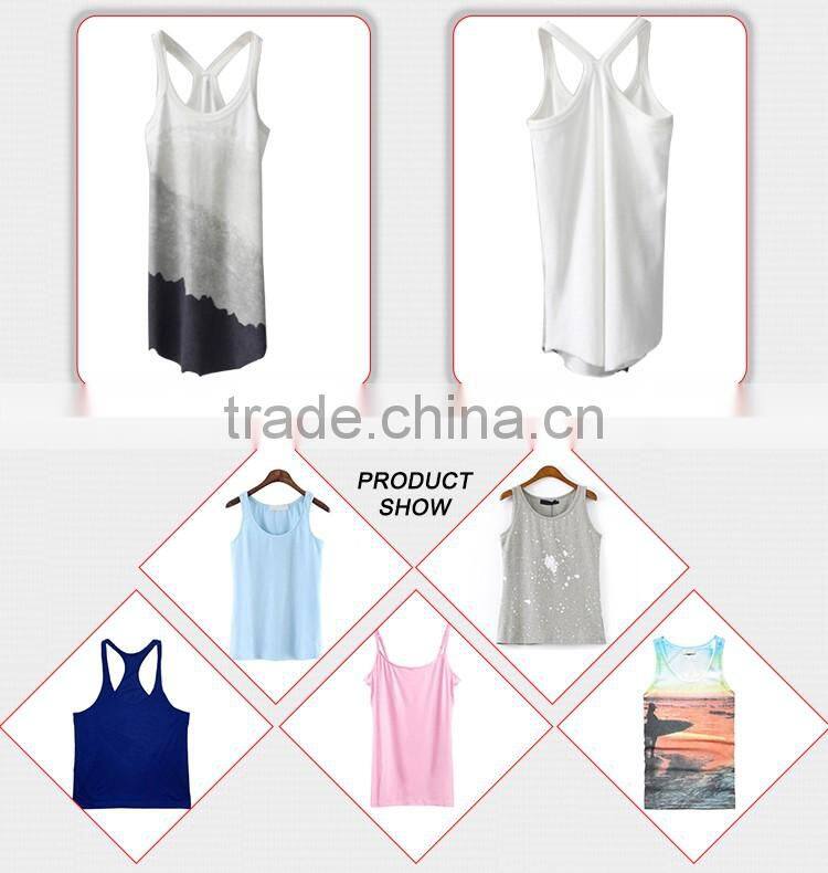 Best Selling Low Price Stringer Tank Top Wholesale Plain White Tank Top