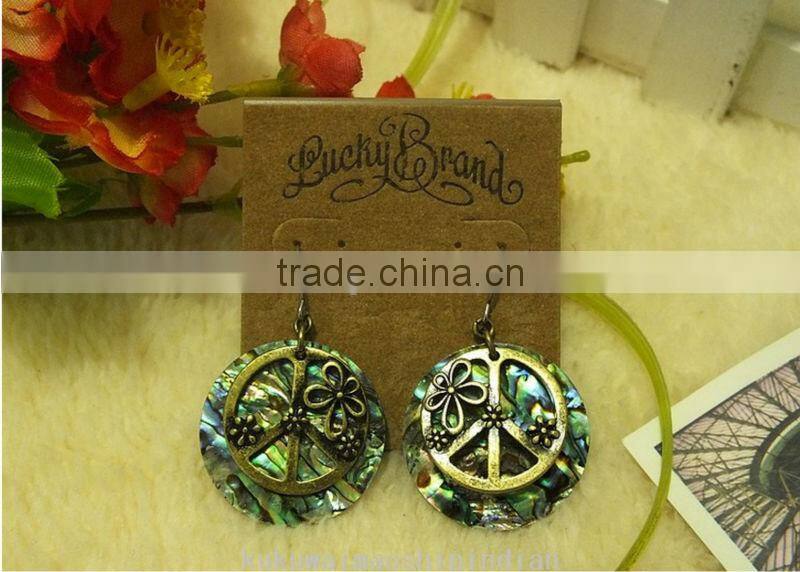 Restoring ancient ways of abalone shell pendant earrings