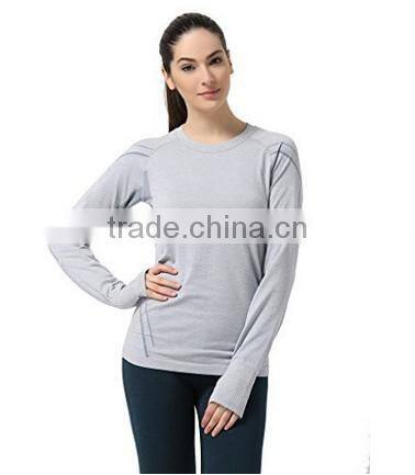 Women's Seamless Top Sports Base Layer Long Sleeve Shirt