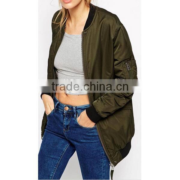 2015 BSCI Wholesale Nylon Bomber Jackets In Spring