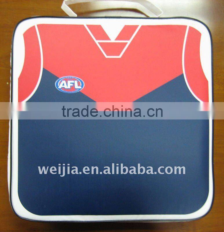 printed stadium seat cushion