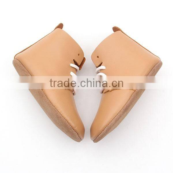 Fashion top selling genuine leather baby boots