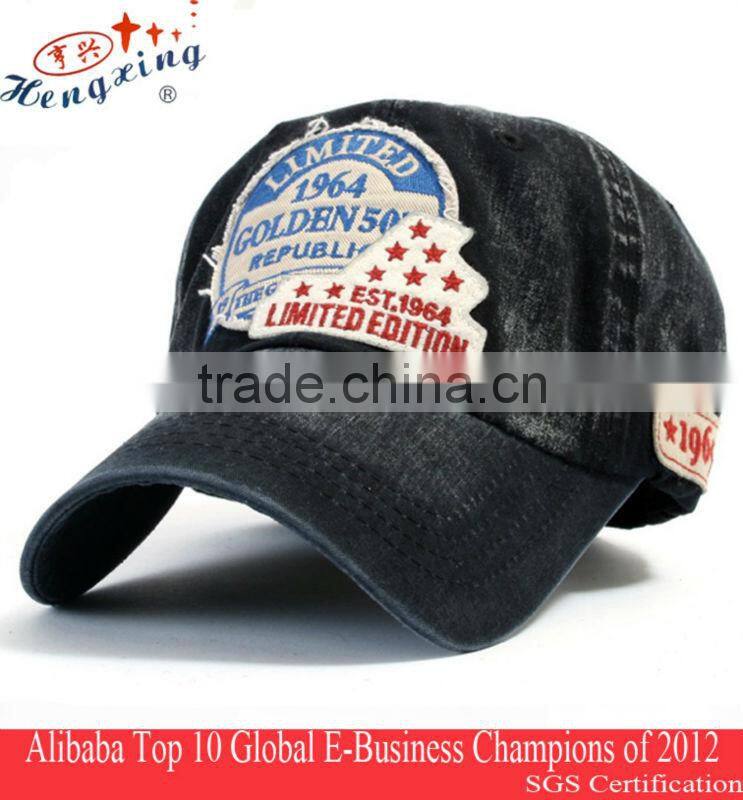 Jean Style Classical Applique Professional Teams Sports Hats