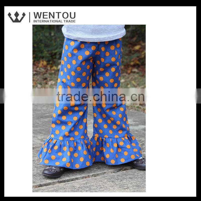 New Arrival Polka Dot Baby Girls Ruffle Pants