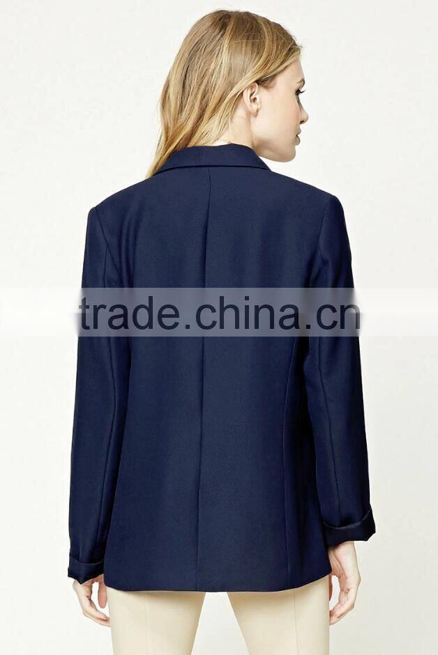 New Design Jackets Suit with Button Slim Blazer Women 2017