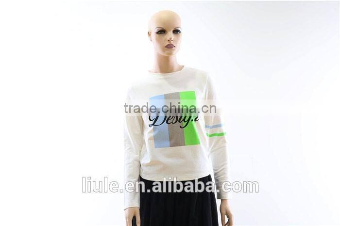 Autumn new design printing cotton sweatshirt women